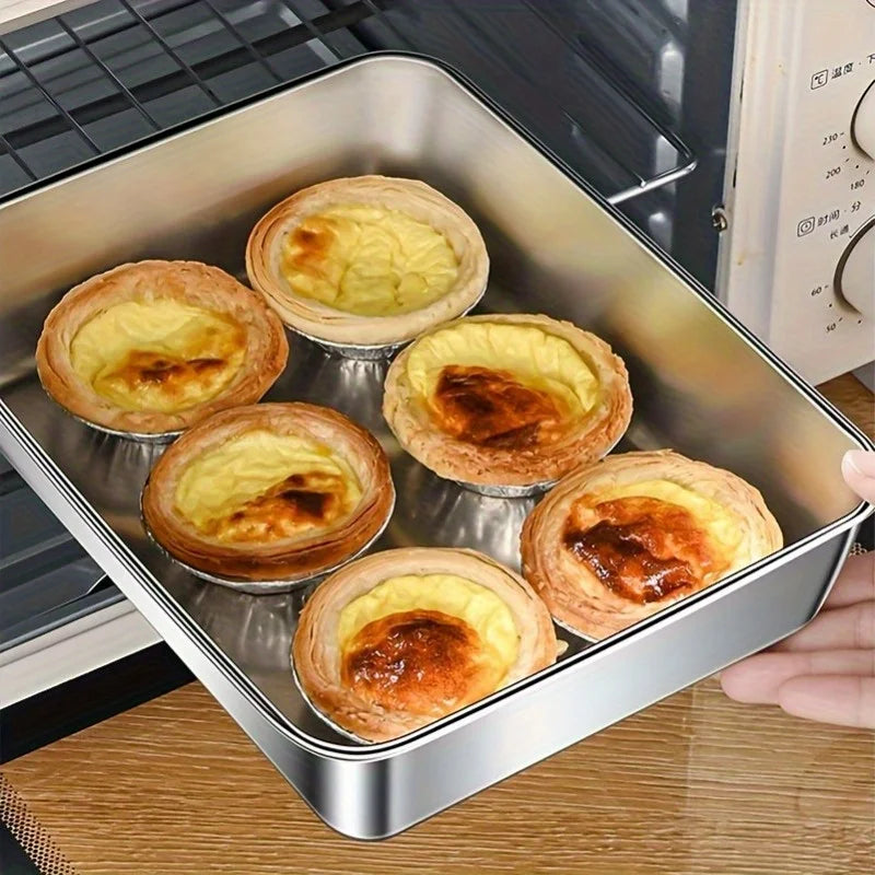 Stainless Steel Baking Oven Trays (3 Sets)