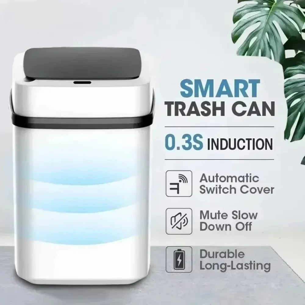 Smart Sensor Trash Can – Automatic Touchless Waste Bin with Motion Sensor | Modern Hygienic Trash Can for Home & Office