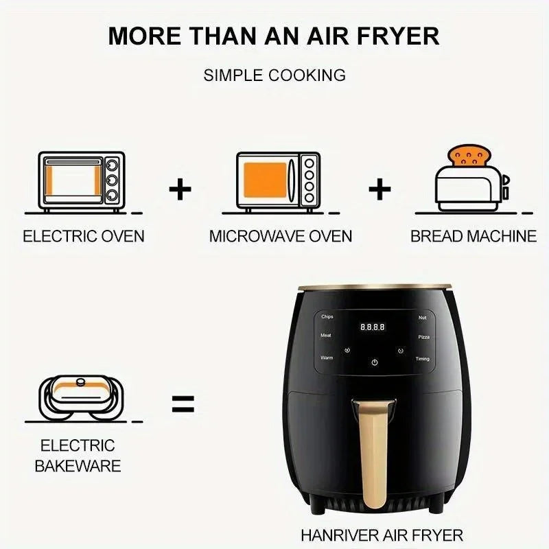6L Large Capacity Digital Touch Air Fryer