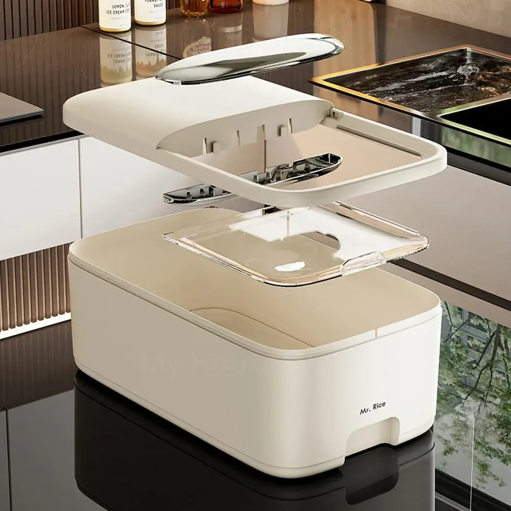 10KG Rice Storage Box Home with Lid Insect Proof