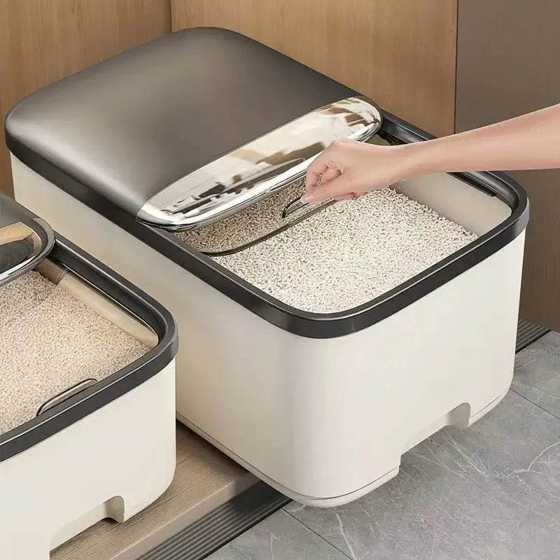 10KG Rice Storage Box Home with Lid Insect Proof