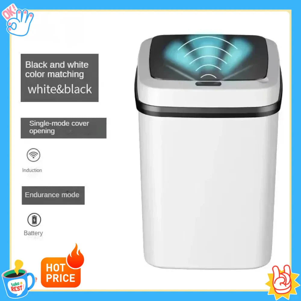 Smart Sensor Trash Can – Automatic Touchless Waste Bin with Motion Sensor | Modern Hygienic Trash Can for Home & Office