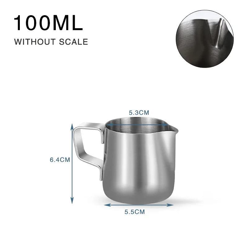Coffee Milk Frothing Pitcher – Stainless Steel Espresso Steaming Barista Jug
