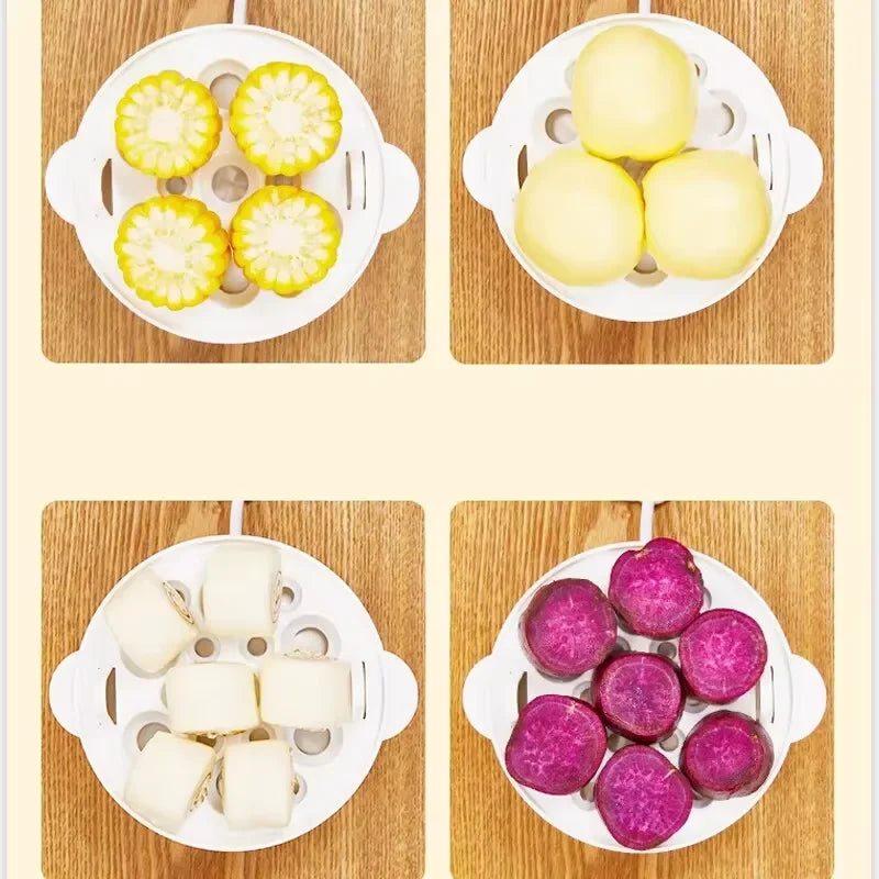 Electric Eggs Cooker, Rapid Multifunctional Mini Eggs Cooker Boiler For Poached Eggs,