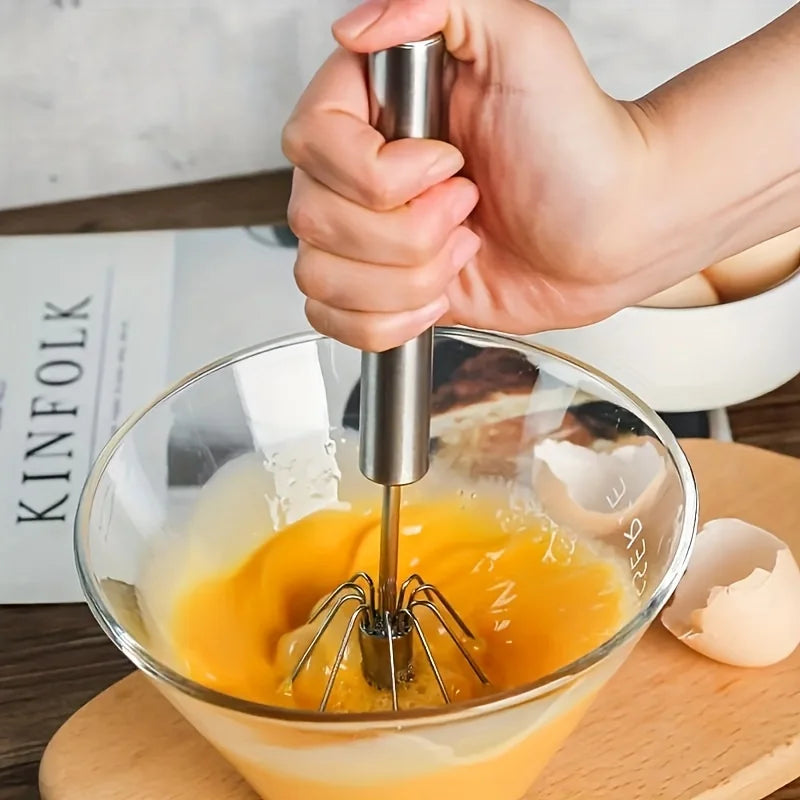 Durable Kitchen Egg Whisk – Semi-Automatic Mixer