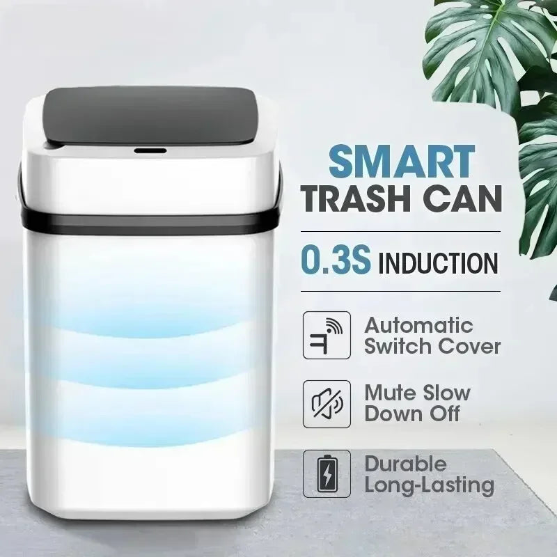 Smart Sensor Trash Can – Automatic Touchless Waste Bin with Motion Sensor | Modern Hygienic Trash Can for Home & Office