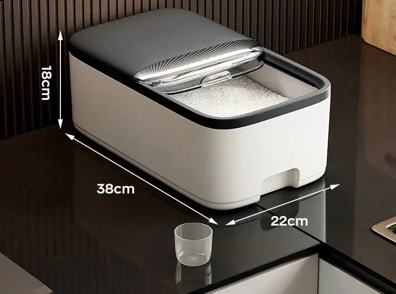10KG Rice Storage Box Home with Lid Insect Proof