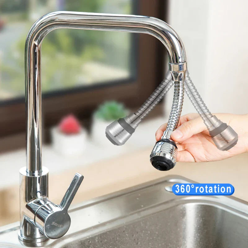 Kitchen Stainless Steel Faucet Sprinkler Water-saving Sprinkler Spray Extender Bubbler