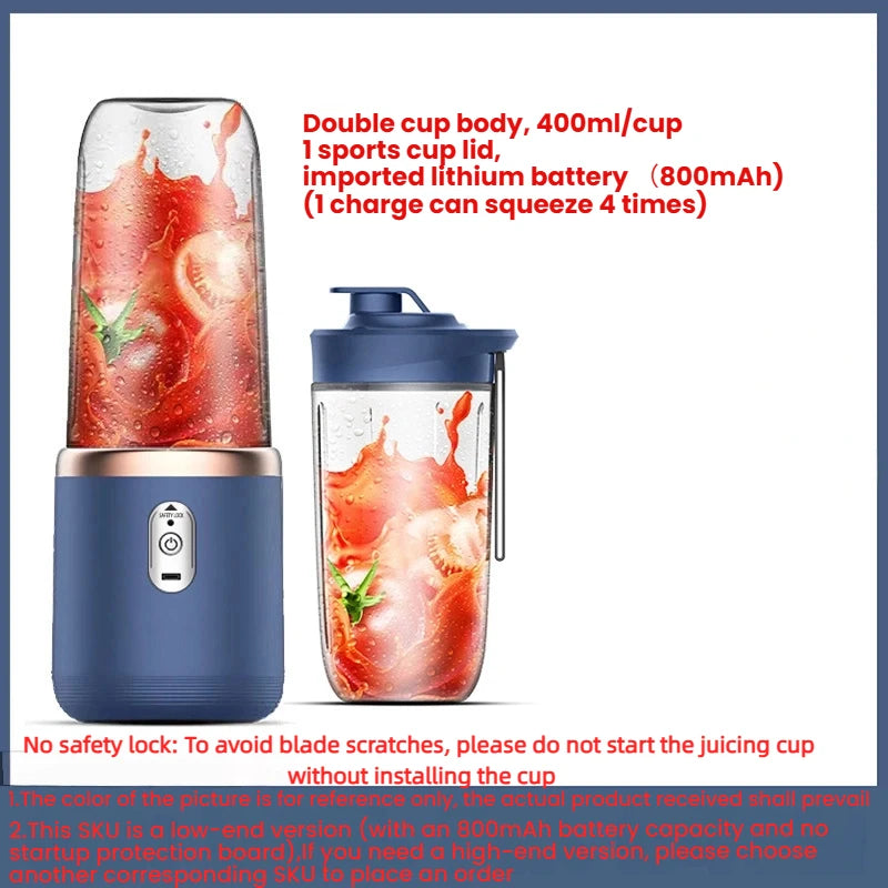 High Quality Twin Gear Portable Juice Blender
