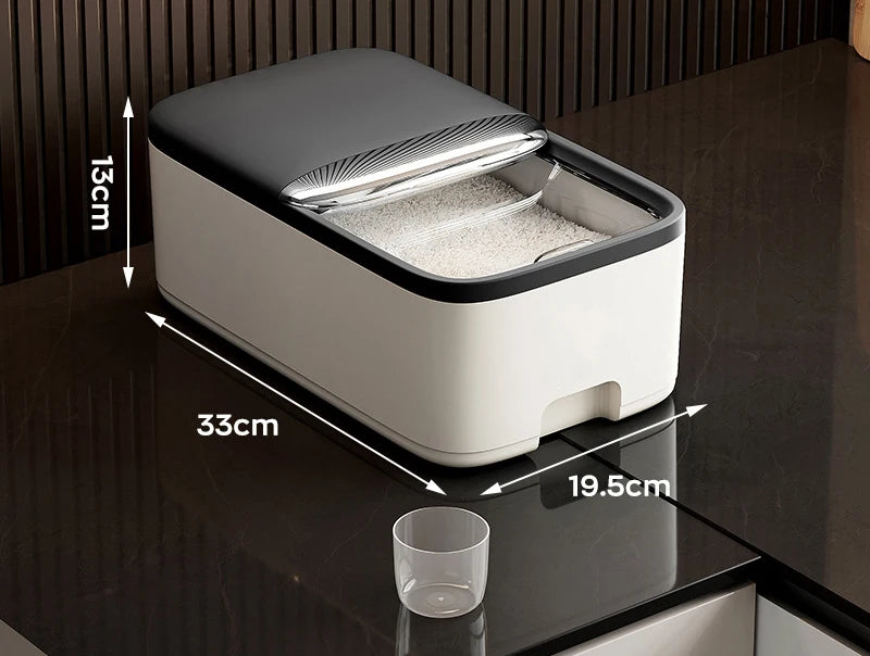 10KG Rice Storage Box Home with Lid Insect Proof