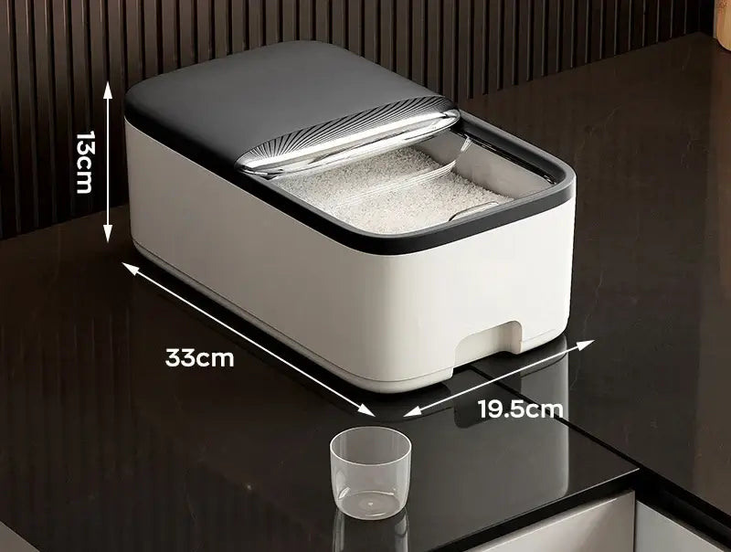 10KG Rice Storage Box Home with Lid Insect Proof