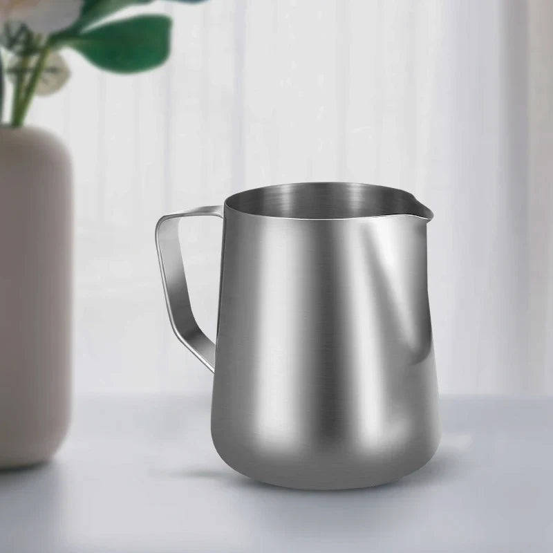 Coffee Milk Frothing Pitcher – Stainless Steel Espresso Steaming Barista Jug