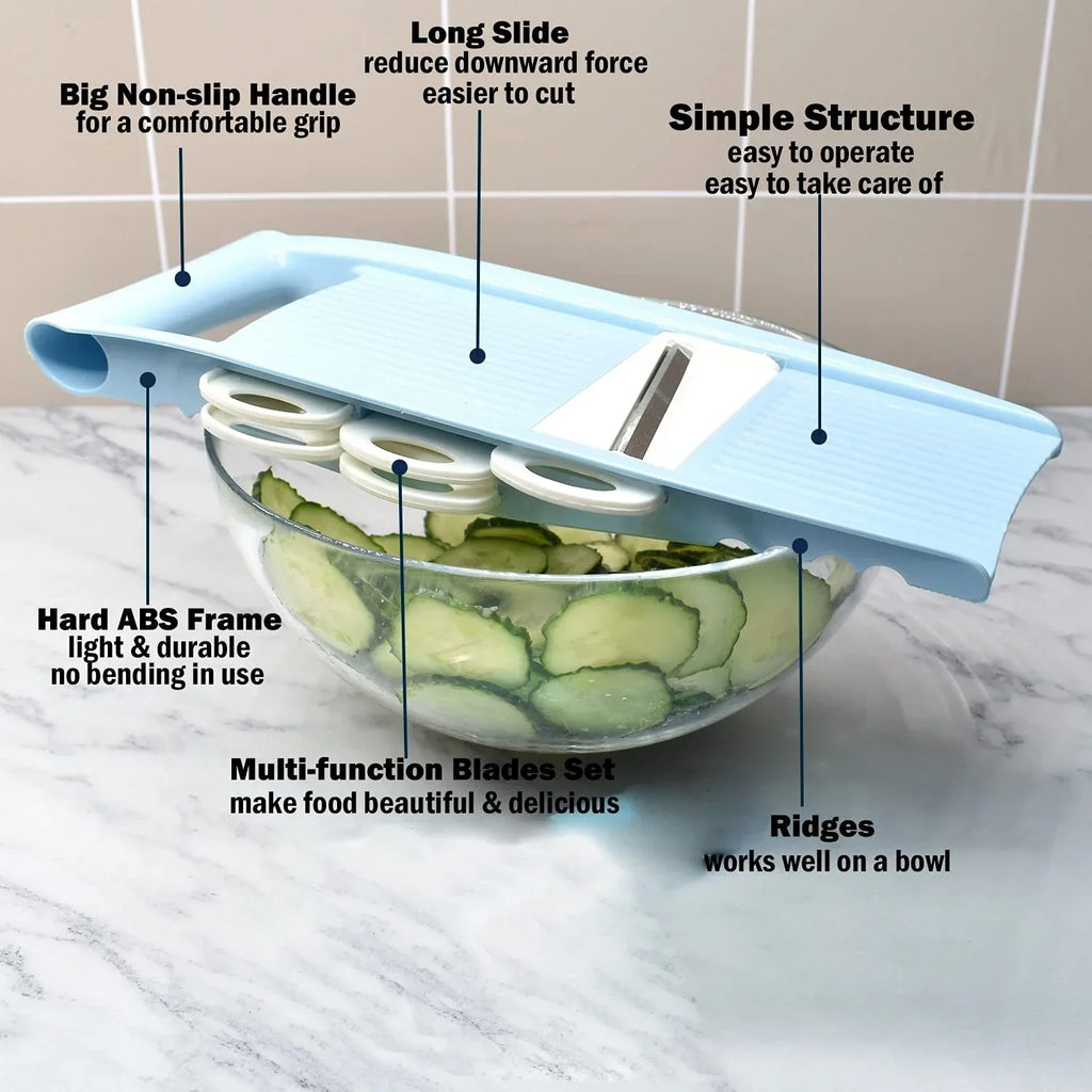 SliceCraft  5-in-1 Mandoline Vegetable Slicer