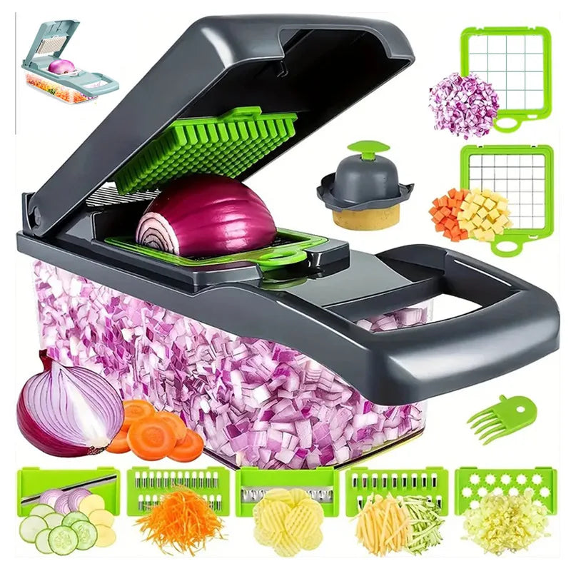 Vegetable Chopper with Container Mandoline Slicer Kitchen Gadget